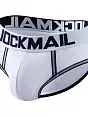 Мужские брифы из шелковистой ткани белого цвета JOCKMAIL RTJM2041-1